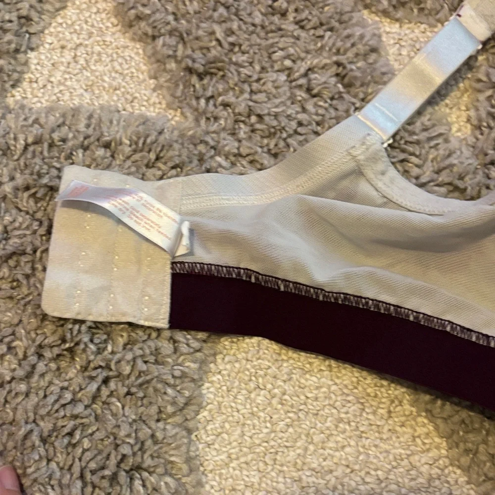 Cacique Floral Bra with Cream and Purple